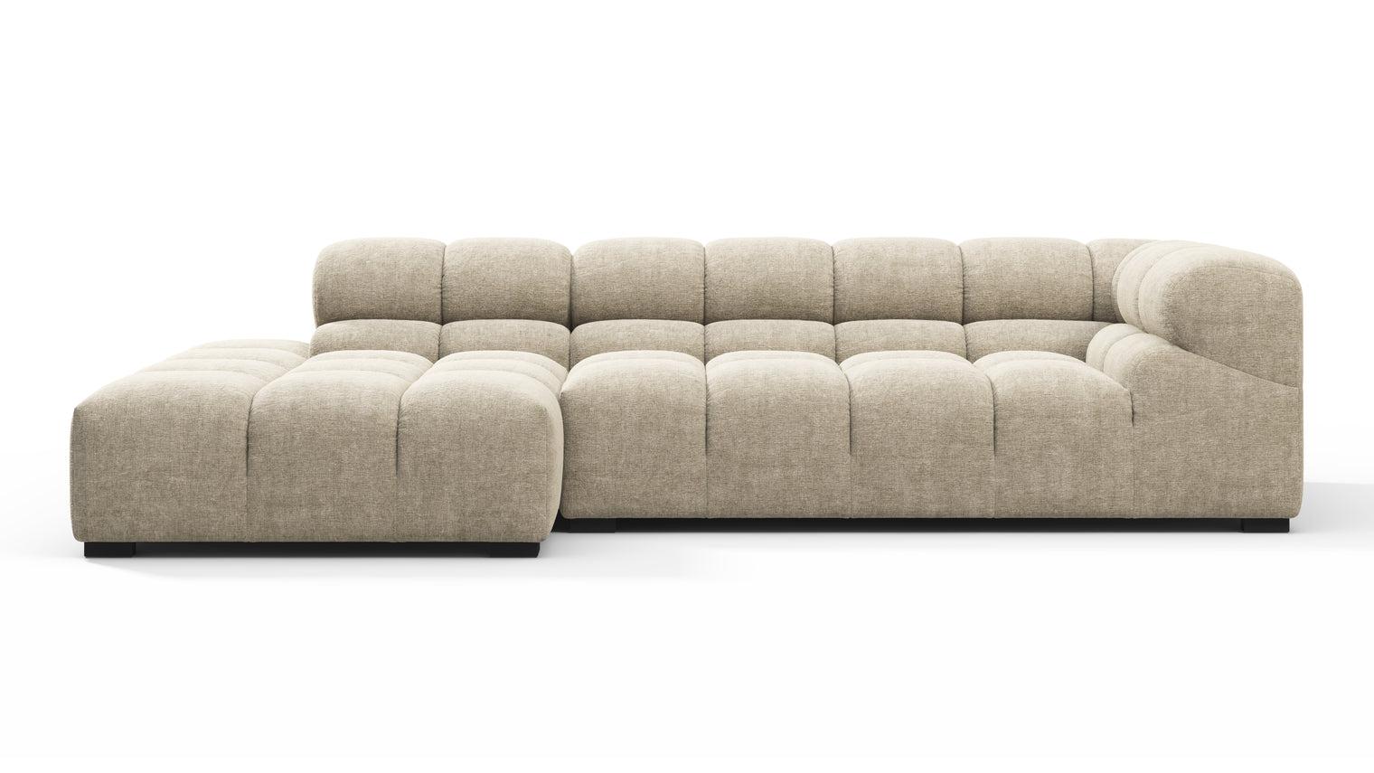 MODULAR MASTERPIECE | A modern take on 70s design, this cloud-like sectional is all about leisurely lounging. Its relaxed, playful aesthetic is adored around the world.
