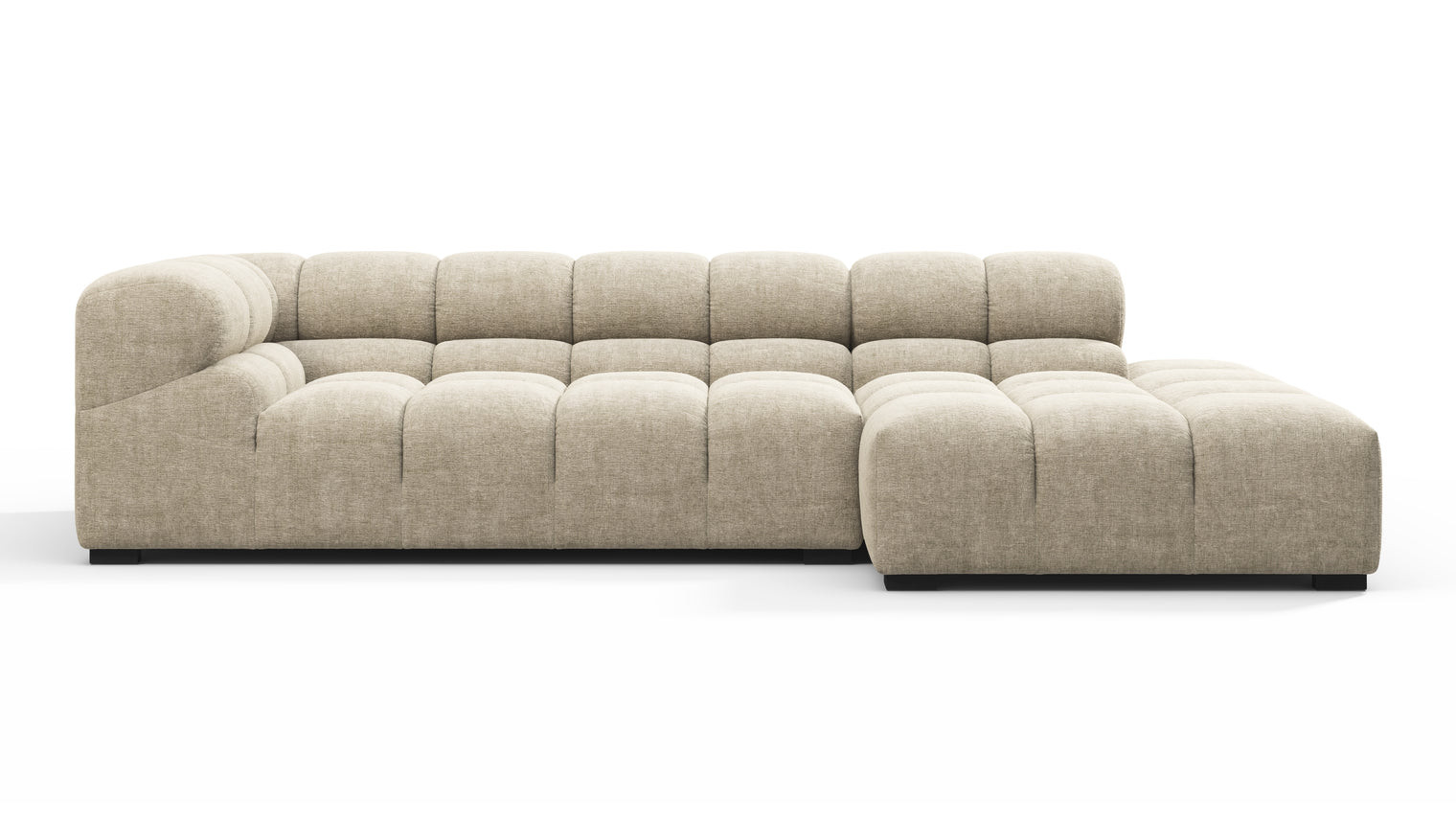 MODULAR MASTERPIECE | A modern take on 70s design, this cloud-like sectional is all about leisurely lounging. Its relaxed, playful aesthetic is adored around the world.
