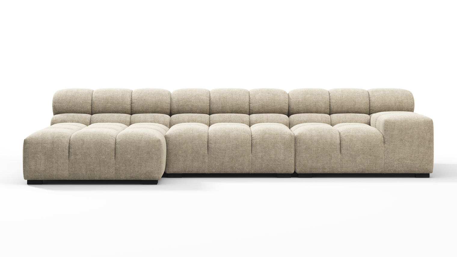 MODULAR MASTERPIECE | A modern take on 70s design, this cloud-like sectional is all about leisurely lounging. Its relaxed, playful aesthetic is adored around the world.
