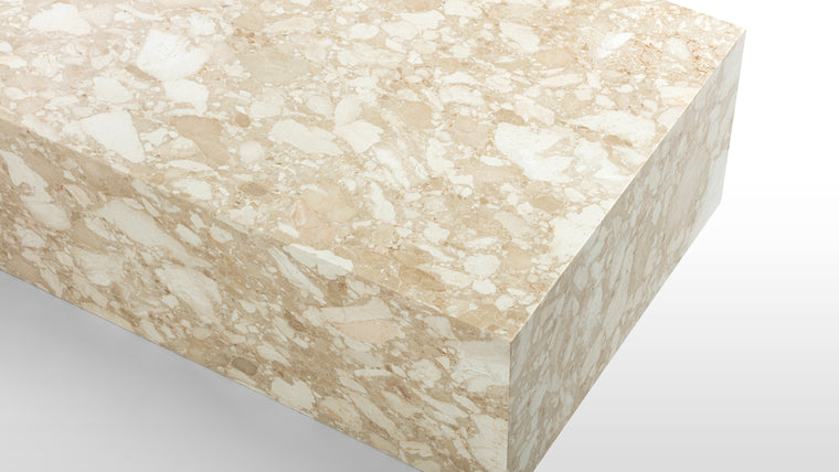 LUXE MARBLE | Thanks to the timeless appeal and refined aesthetic of natural marble, the Plinth is at home in both contemporary and heritage spaces. Allow this striking piece to become the focal point of your space, and the most stylish place to rest your glass and favorite coffee table books.
