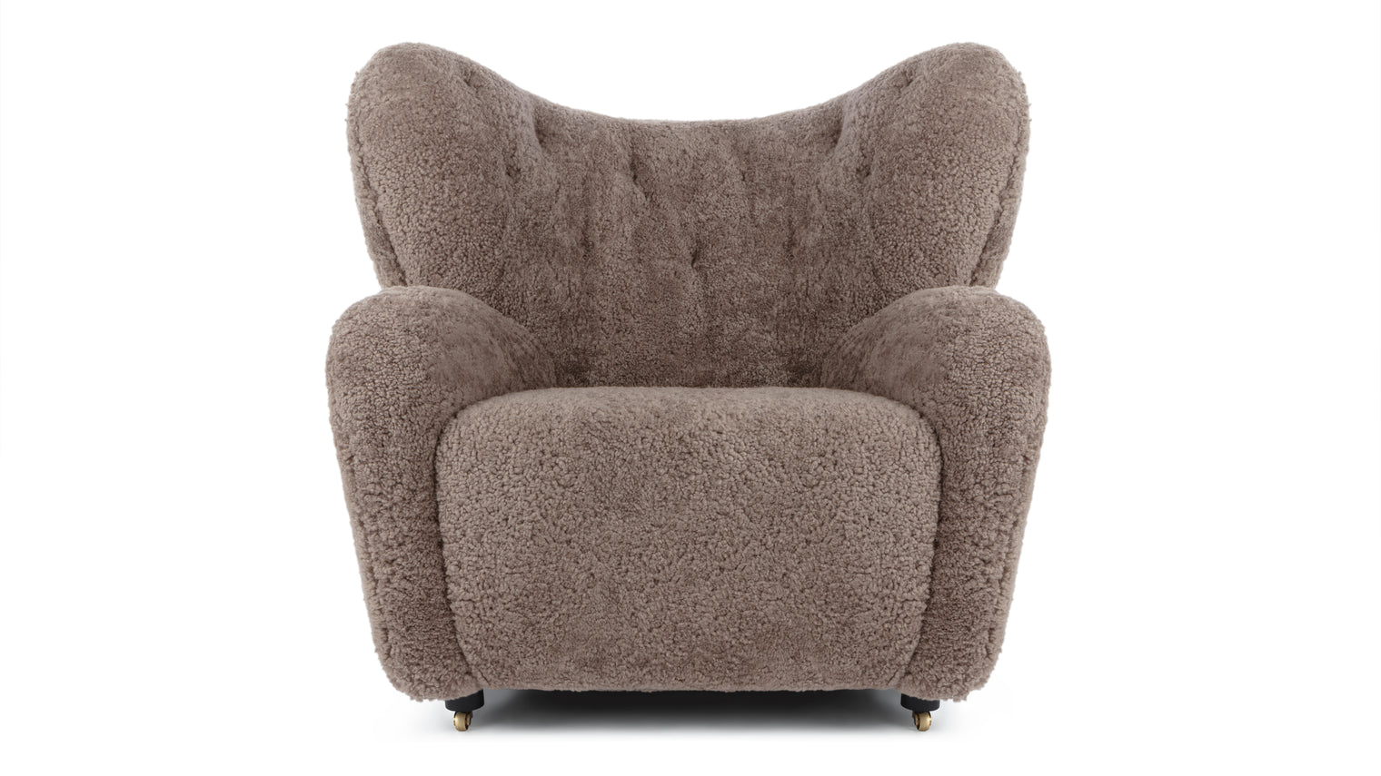 Tired Man - Tired Man Lounge Chair, Cappuccino Luxe Sheepskin