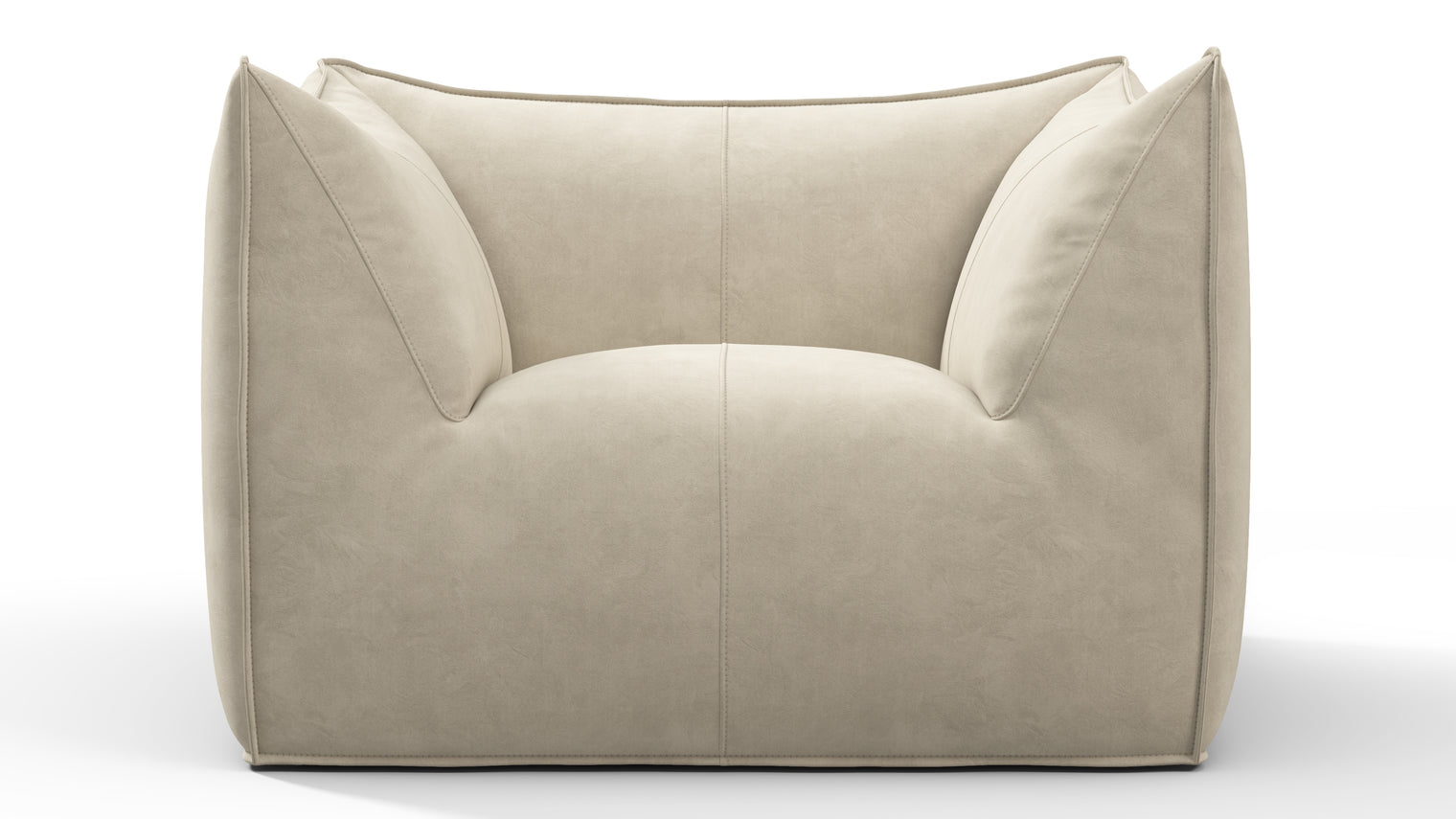 SCULPTURAL SEAT | Crafted with the utmost attention to detail, this armchair showcases exceptional craftsmanship and luxurious materials. The upholstery adds a touch of elegance and texture, with the carefully tailored contours and seamless stitching exemplifying the dedication to perfection that defines products from Interior Icons.
