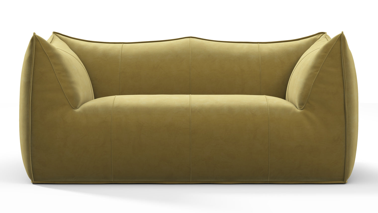 SCULPTURAL SEAT | Crafted with the utmost attention to detail, this sofa showcases exceptional craftsmanship and luxurious materials. The premium upholstery adds a touch of elegance and texture, with the carefully tailored contours and seamless stitching exemplifying the dedication to perfection that defines products from Interior Icons.
