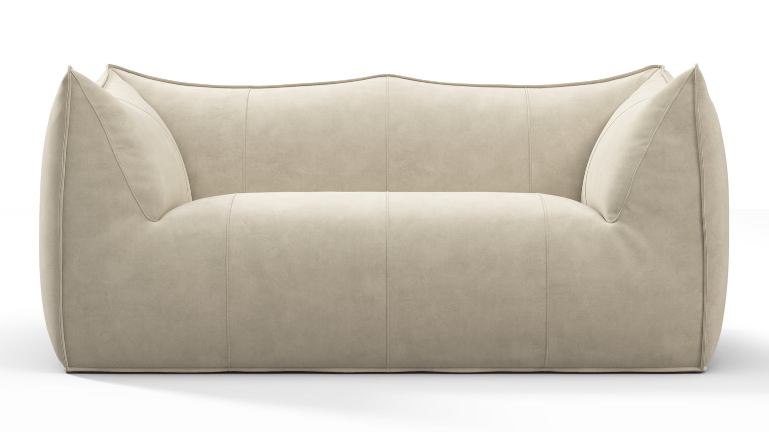 SCULPTURAL SEAT | Crafted with the utmost attention to detail, this sofa showcases exceptional craftsmanship and luxurious materials. The premium upholstery adds a touch of elegance and texture, with the carefully tailored contours and seamless stitching exemplifying the dedication to perfection that defines products from Interior Icons.
