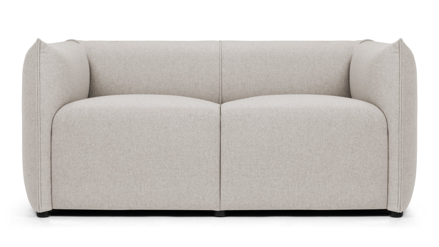 Casa - Casa Loveseat, Wheat Gray Cashmere Wool