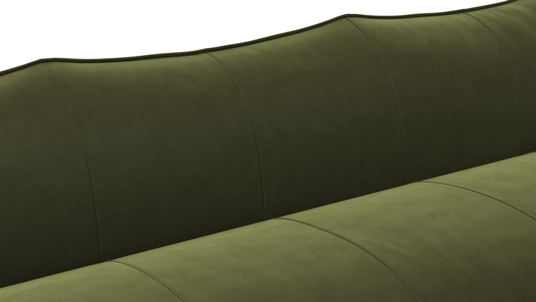 Leandro - Leandro Three Seater Sofa, Thyme Luxe Velvet
