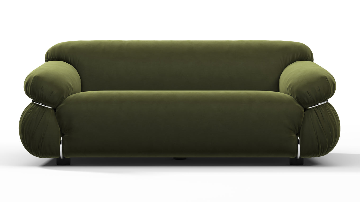 SCULPTURAL SOFA | Introducing the Sesann Sofa, an exquisite masterpiece that encapsulates a unique blend of mid-century modern aesthetics and timeless elegance. Its sculptural form and refined lines evoke a sense of sophisticated artistry, making it a captivating focal point in any living space.
