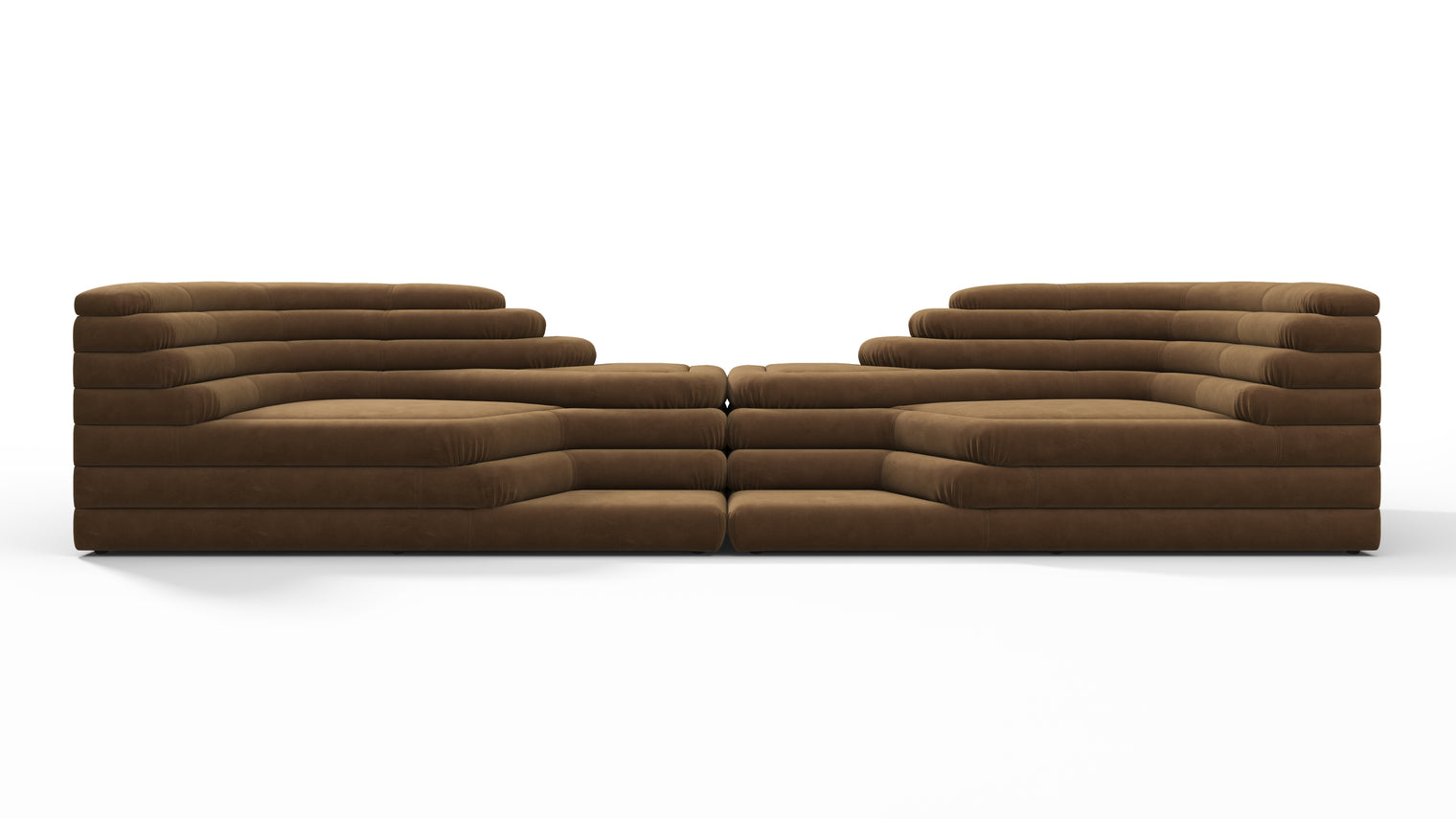 ICON OF THE 70S | Crafted by skilled artisans, this sofa is a masterpiece of craftsmanship. Every curve and contour is meticulously handcrafted to ensure the utmost precision and quality. The attention to detail is evident in the seamless stitching and flawless finish, creating a truly exceptional piece of furniture that will be cherished for years to come.
