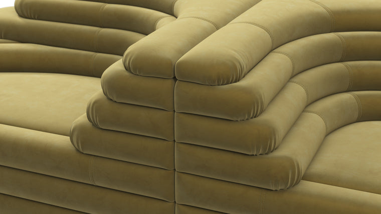 Terrazza - Terrazza Sofa Combination, Olive Gold Velvet
