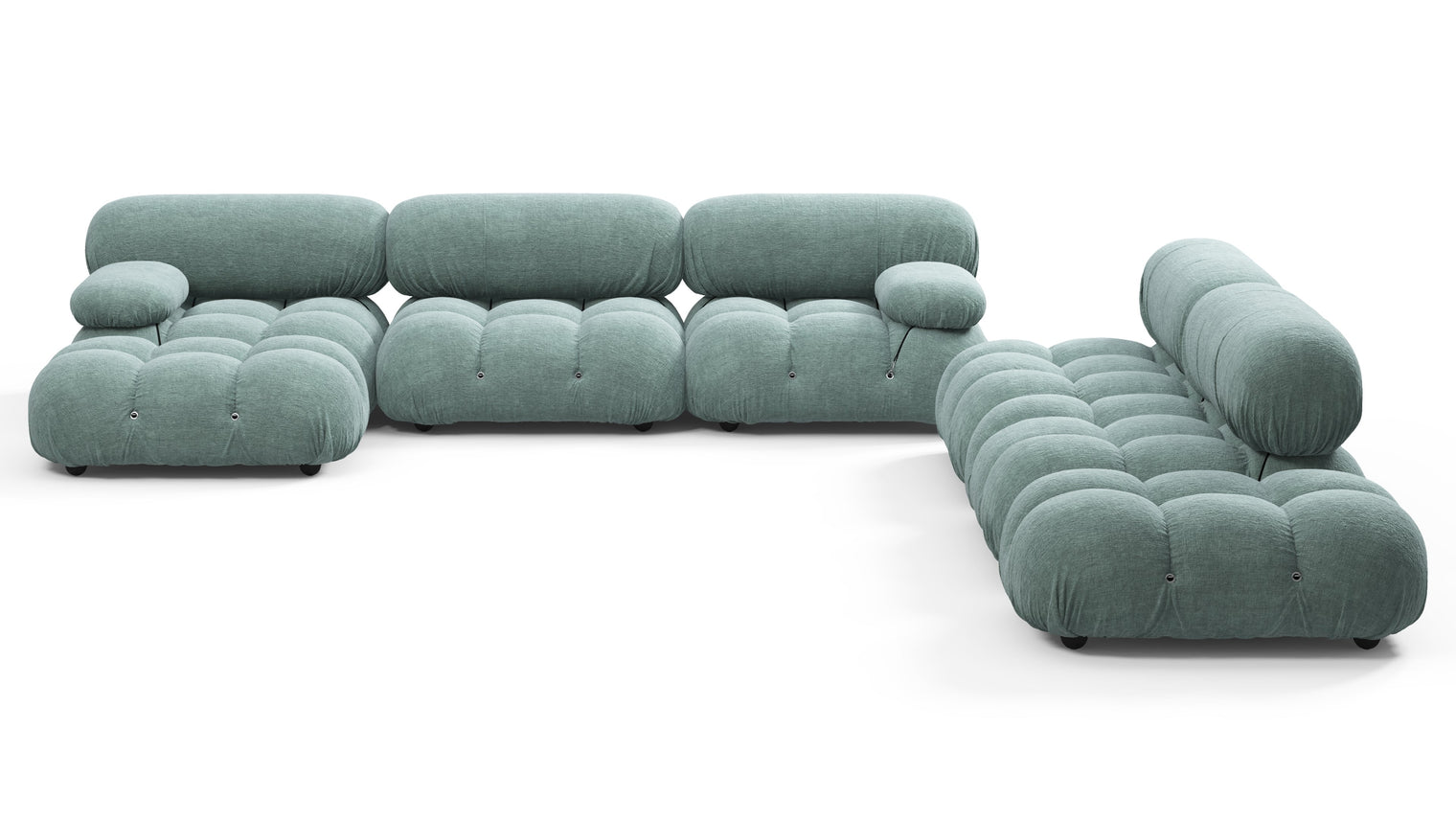 STYLISH SECTIONAL | With the Belia’s sectional design, you can create a sofa that suits your space. The soft curves of each carefully crafted cushion create a luxurious and comfortable seat for the ultimate in stylish comfort.
