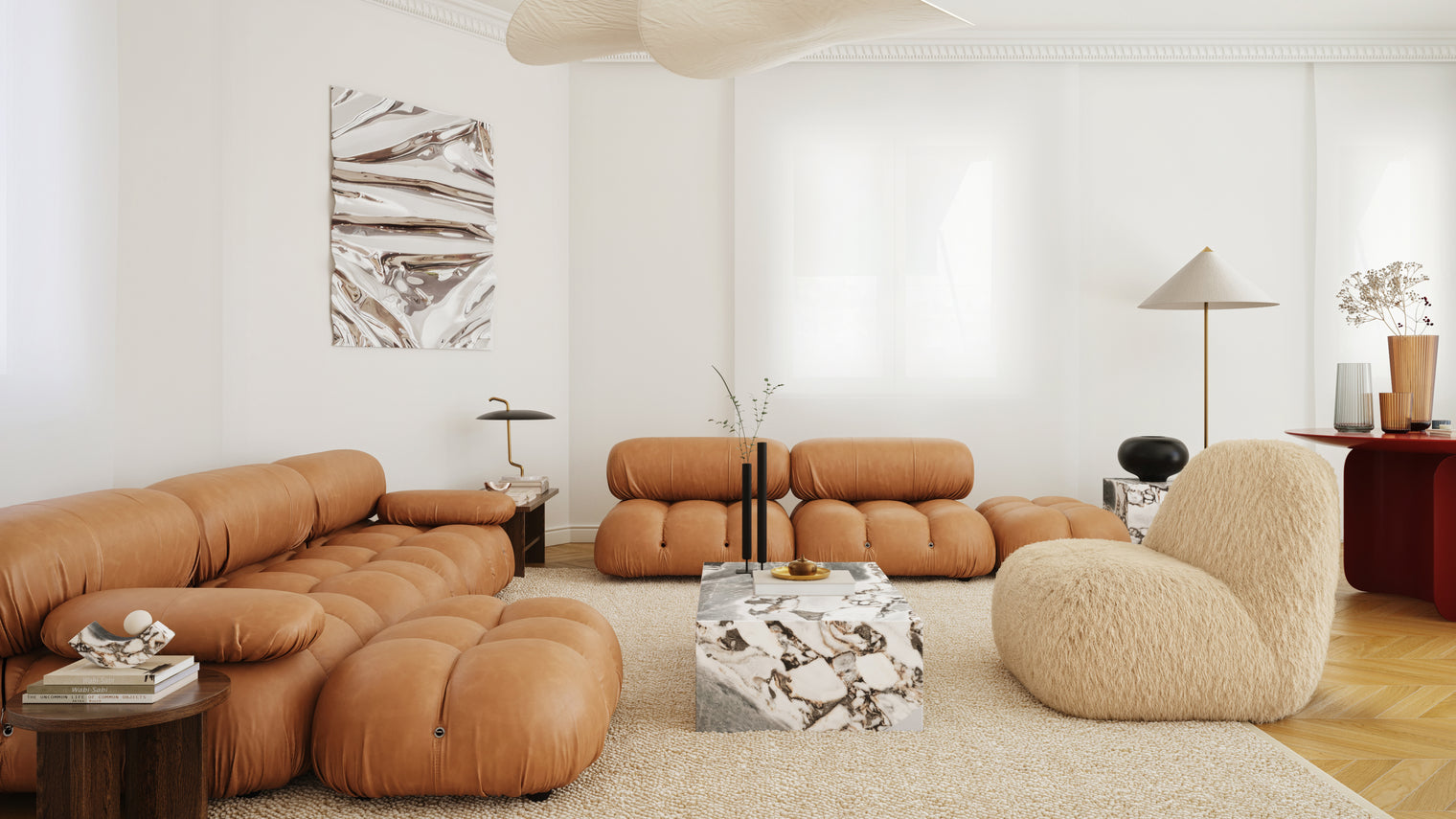 STYLISH SECTIONAL | With the Belia’s sectional design, you can create a sofa that suits your space. The soft curves of each carefully crafted cushion create a luxurious and comfortable seat for the ultimate in stylish comfort.
