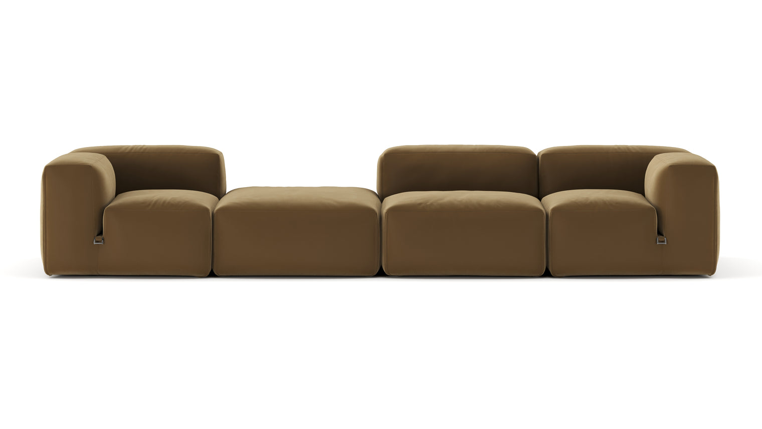 Modular Versatility | Designed for adaptability, the sectional’s modular system allows for easy rearrangement, making it perfect for customizable seating arrangements in various living spaces.
