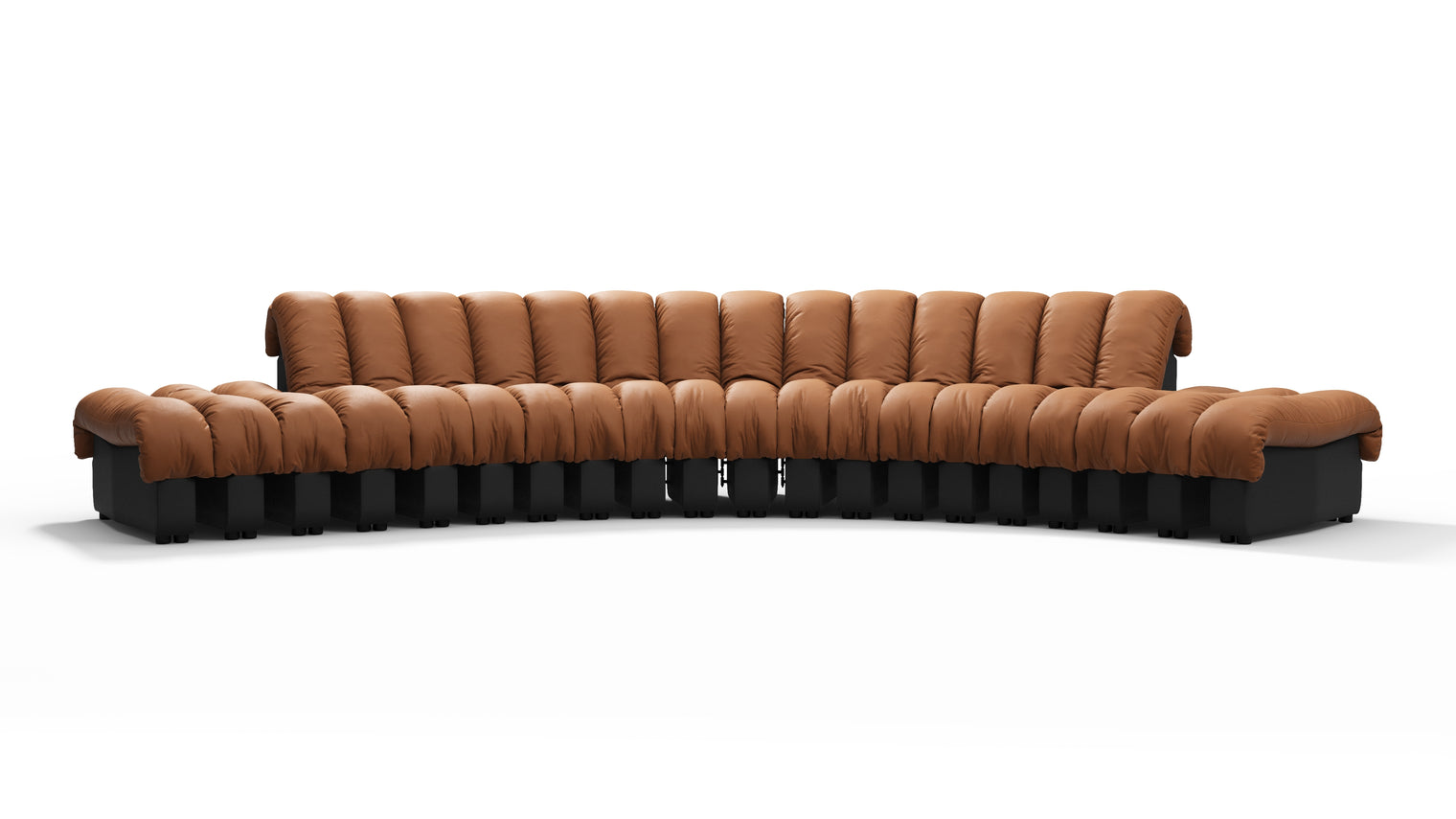 Chic Sectional | Introducing the DS 600 Sofa, an icon of avant-garde design and a true testament to the visionary design. Inspired by designs of the 1970s, this sofa revolutionizes the concept of modular seating, pushing boundaries and redefining the possibilities of contemporary furniture.
