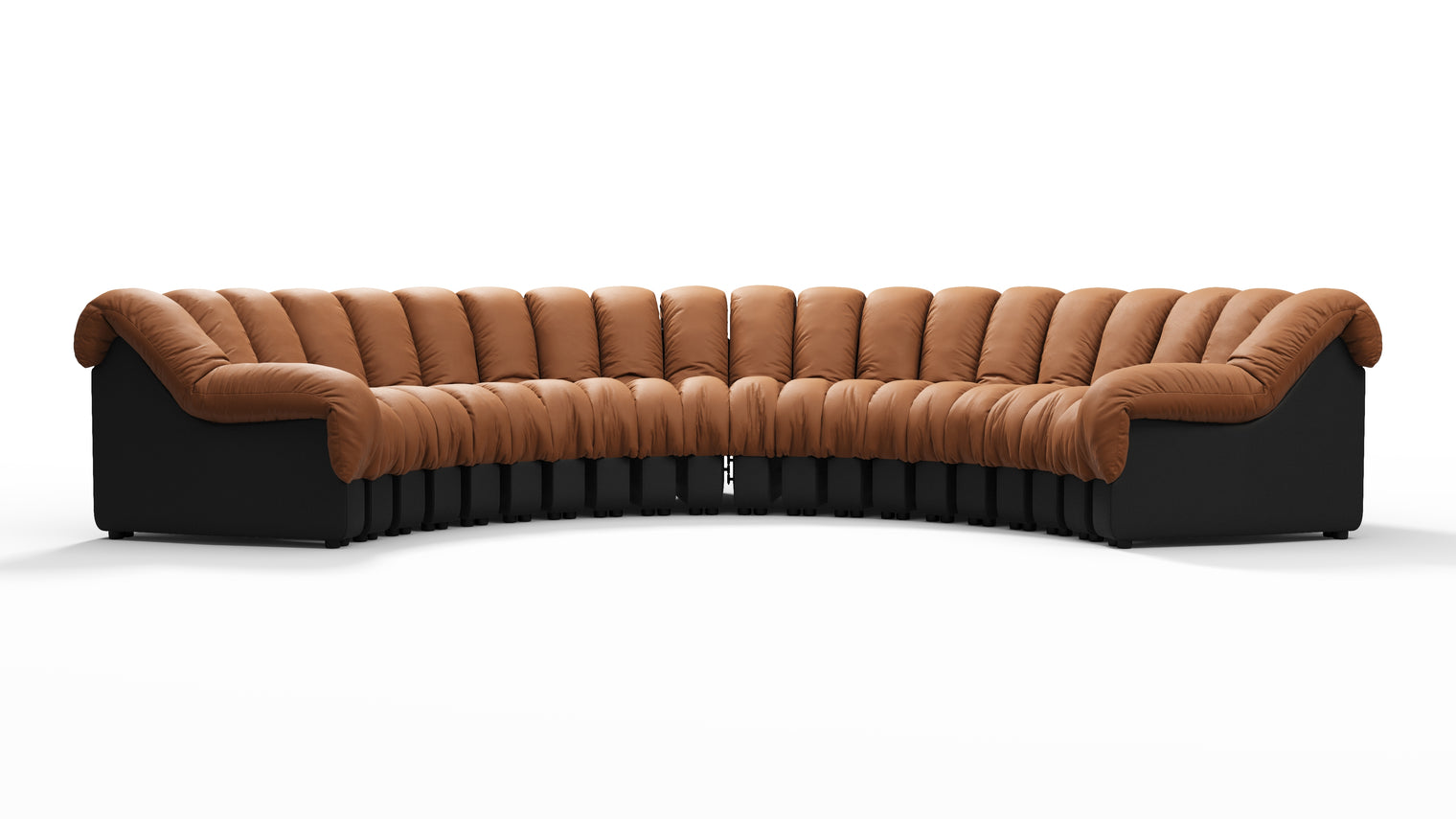 Chic Sectional | Introducing the DS 600 Sofa, an icon of avant-garde design and a true testament to the visionary design. Inspired by designs of the 1970s, this sofa revolutionizes the concept of modular seating, pushing boundaries and redefining the possibilities of contemporary furniture.
