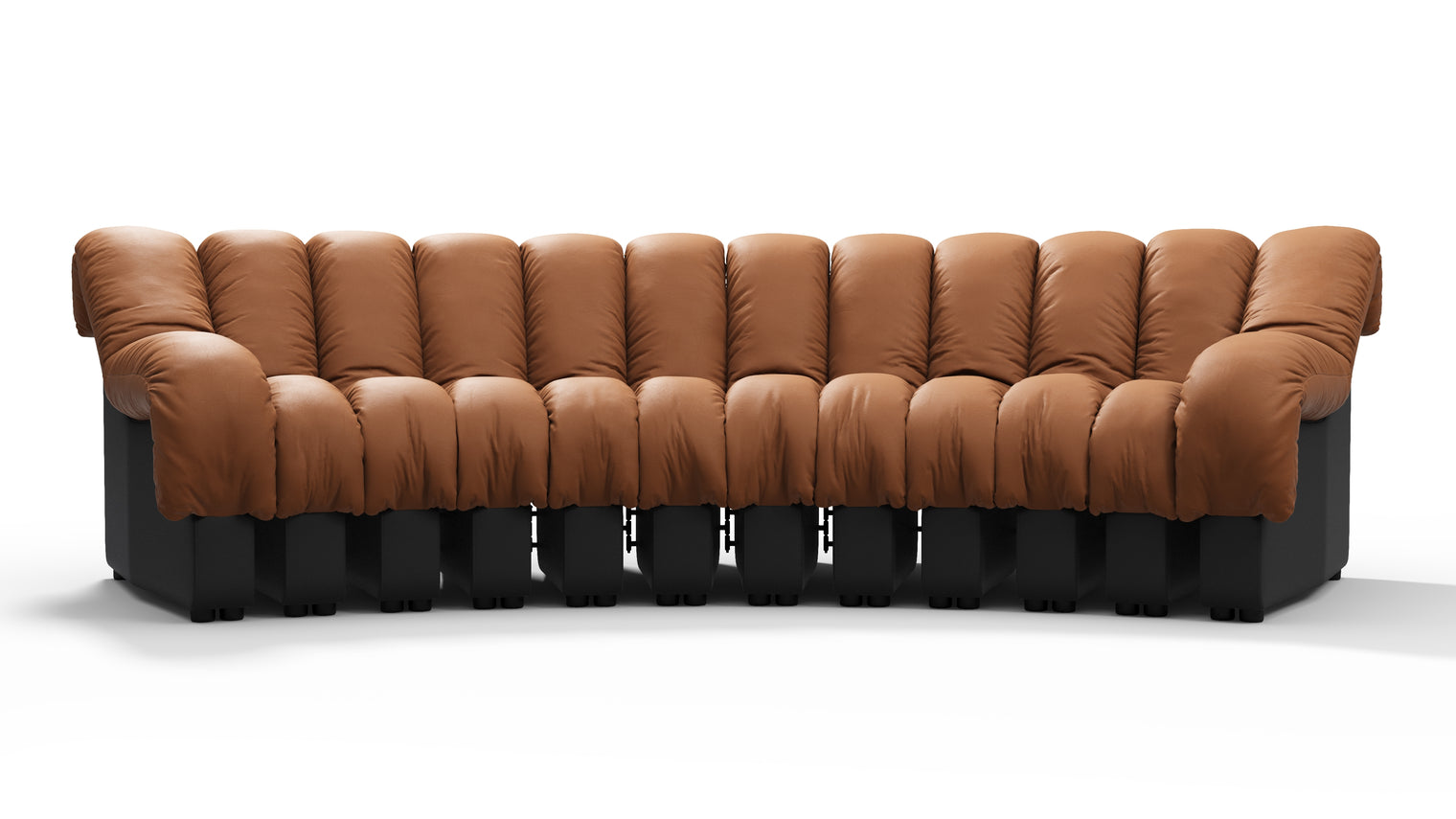 Chic Sectional | Introducing the DS 600 Sofa, an icon of avant-garde design and a true testament to the visionary design. Inspired by designs of the 1970s, this sofa revolutionizes the concept of modular seating, pushing boundaries and redefining the possibilities of contemporary furniture.
