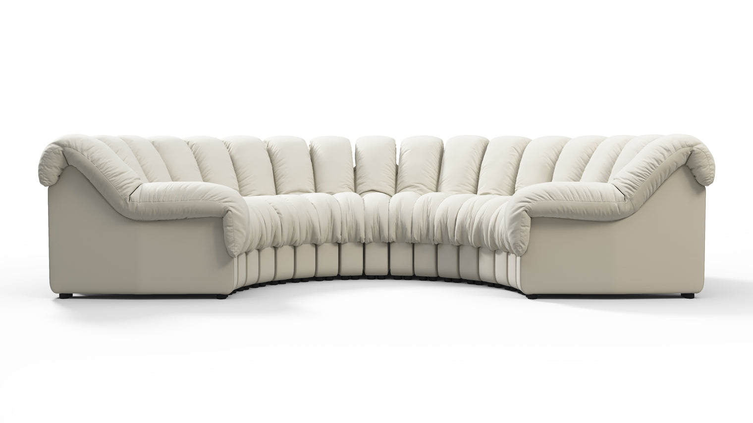 Chic Sectional | Introducing the DS 600 Sofa, an icon of avant-garde design and a true testament to the visionary design. Inspired by designs of the 1970s, this sofa revolutionizes the concept of modular seating, pushing boundaries and redefining the possibilities of contemporary furniture.
