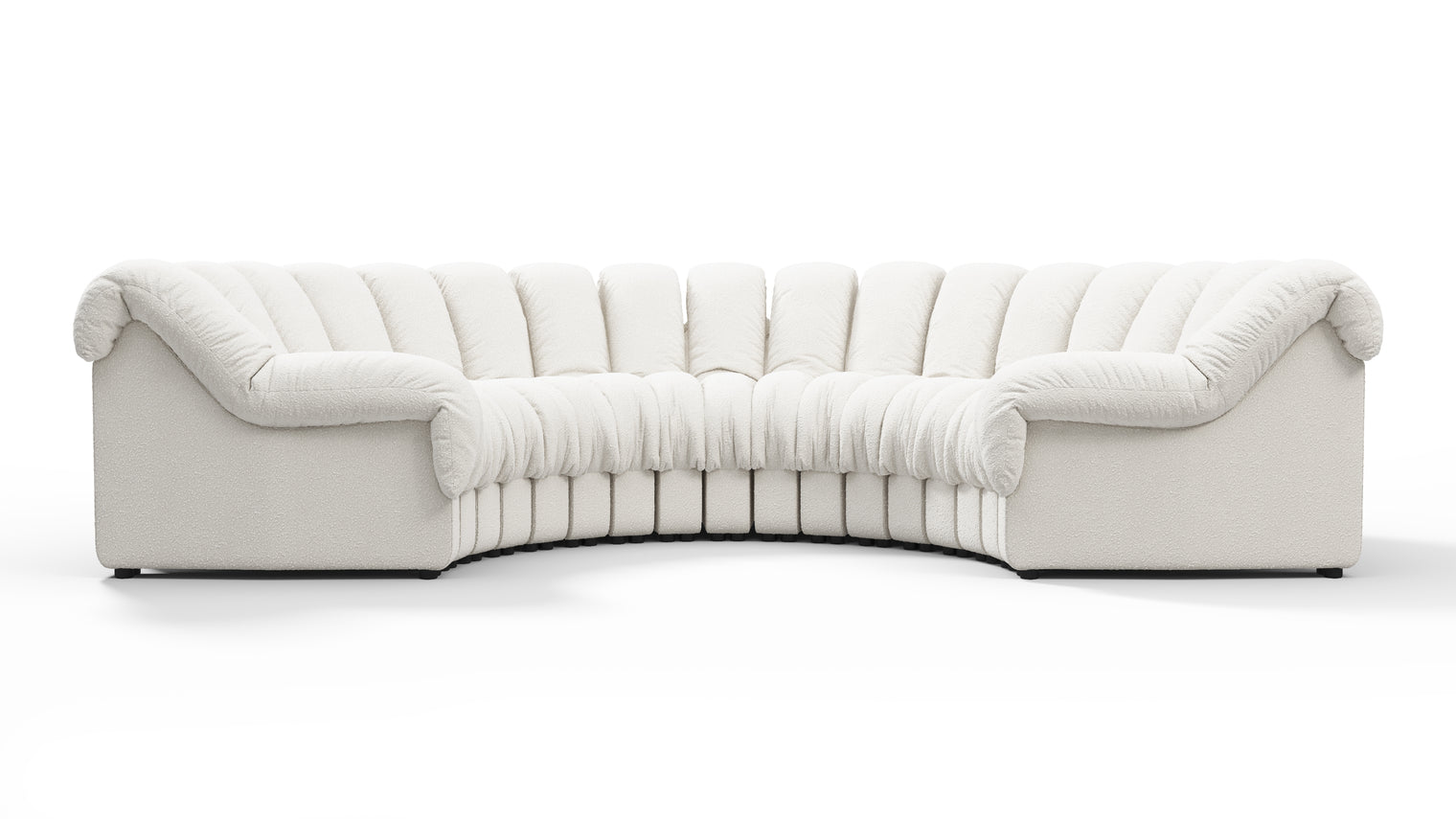 Chic Sectional | Introducing the DS 600 Sofa, an icon of avant-garde design and a true testament to the visionary design. Inspired by designs of the 1970s, this sofa revolutionizes the concept of modular seating, pushing boundaries and redefining the possibilities of contemporary furniture.
