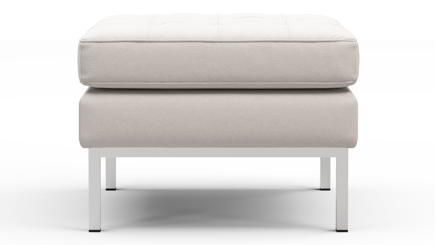 TIMELESS MODERNISM | The Florence Ottoman embodies the essence of mid-20th-century modernism. Its clean lines, balanced proportions, and meticulous attention to detail make it an enduring symbol of design sophistication.
