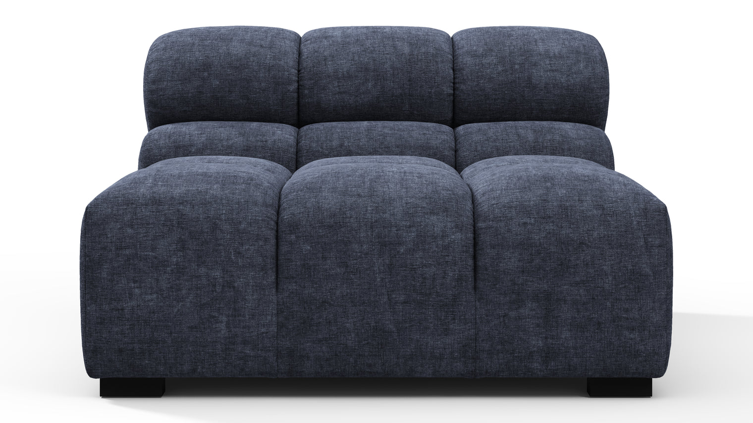 Tufted - Tufted Module, Armless, Indigo Blue Chenille
