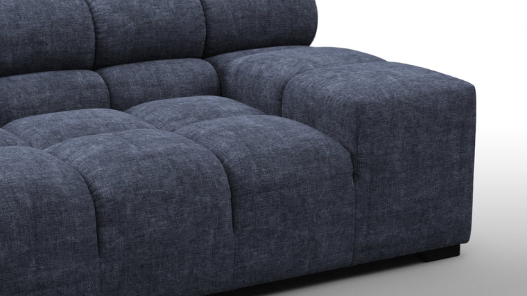 Tufted - Tufted Sectional, Extra Large Right Corner, Indigo Blue Chenille
