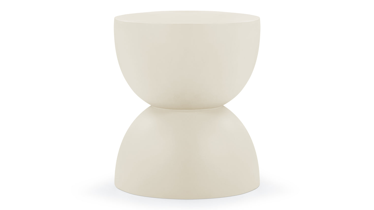 Aura - Aura Outdoor Side Table, Alabaster Concrete