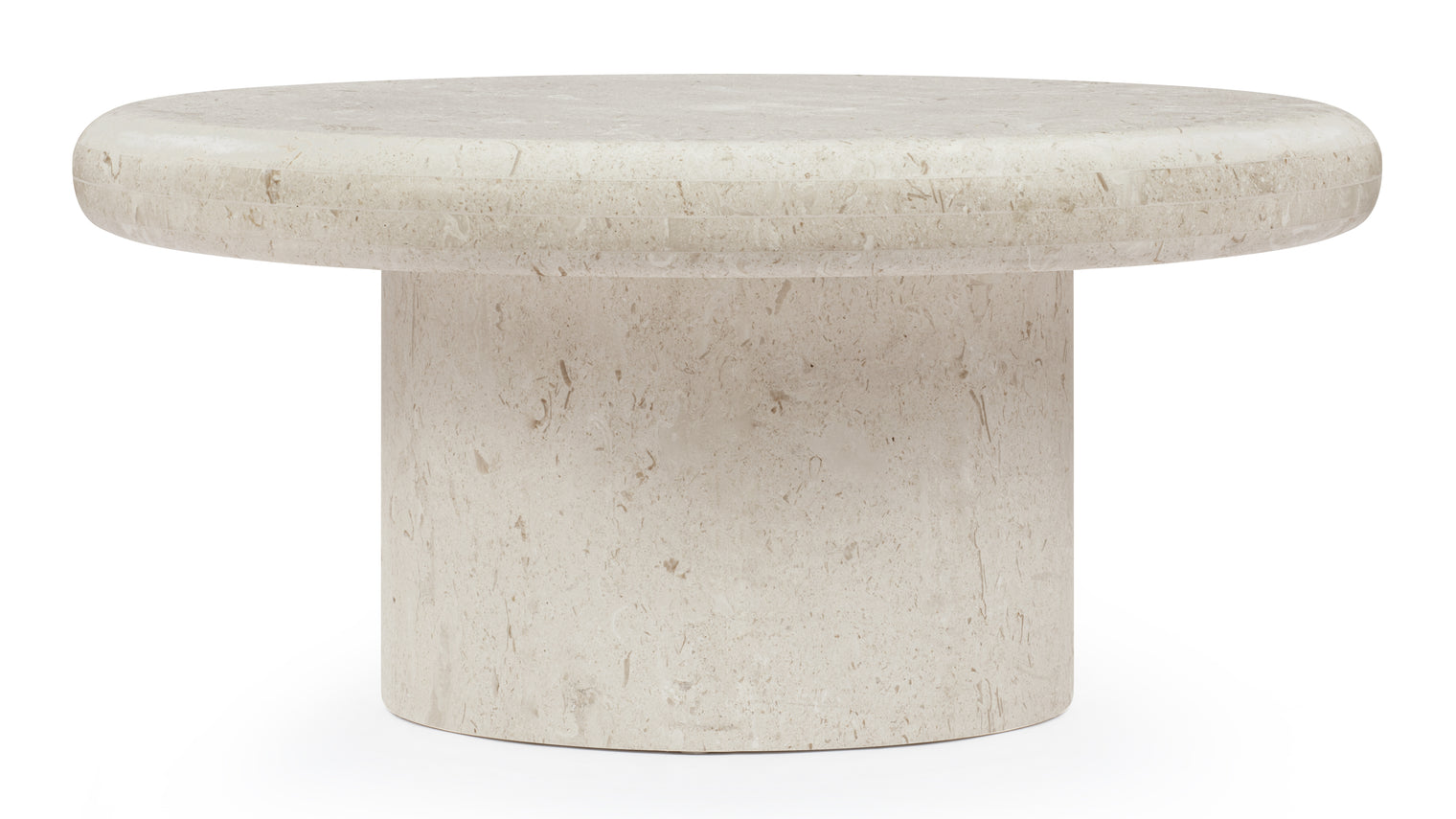 Refined Versatility | The Valencia Coffee Table is a sophisticated blend of functionality and design, featuring a warm limestone finish with a sleek circular top and rounded edges. Its versatile use as decor or a practical surface makes it a timeless piece for any modern living space. The option to pair it with a complementary taller side table enhances its visual and functional appeal.
