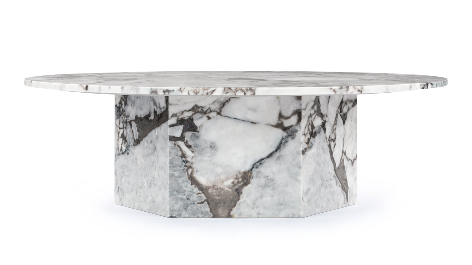 Saga - Saga Large Coffee Table, Modellato Marble