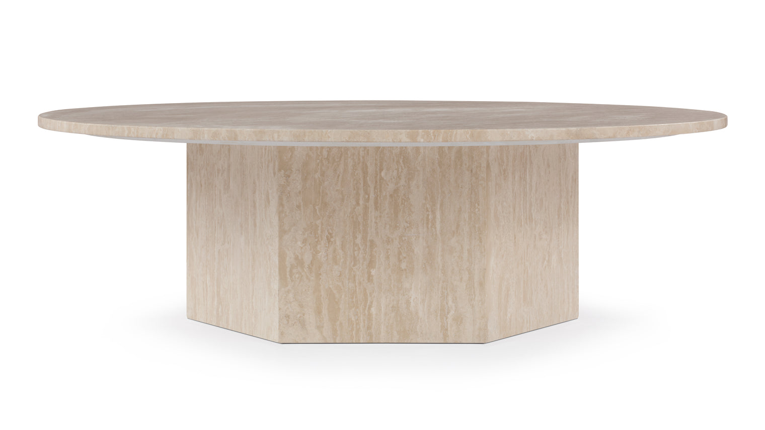 Saga - Saga Large Coffee Table, Travertine