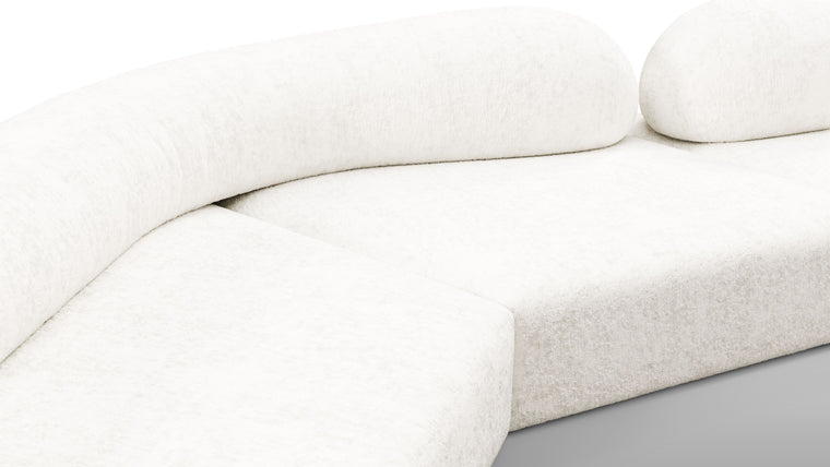 Sculpt Your Own Sofa | The sofa's modular nature allows it to be configured in various compositions, making it adaptable to different spaces and needs. Each module can be arranged to form a continuous seating area or separated to create distinct sections, providing flexibility in both residential and commercial settings.
