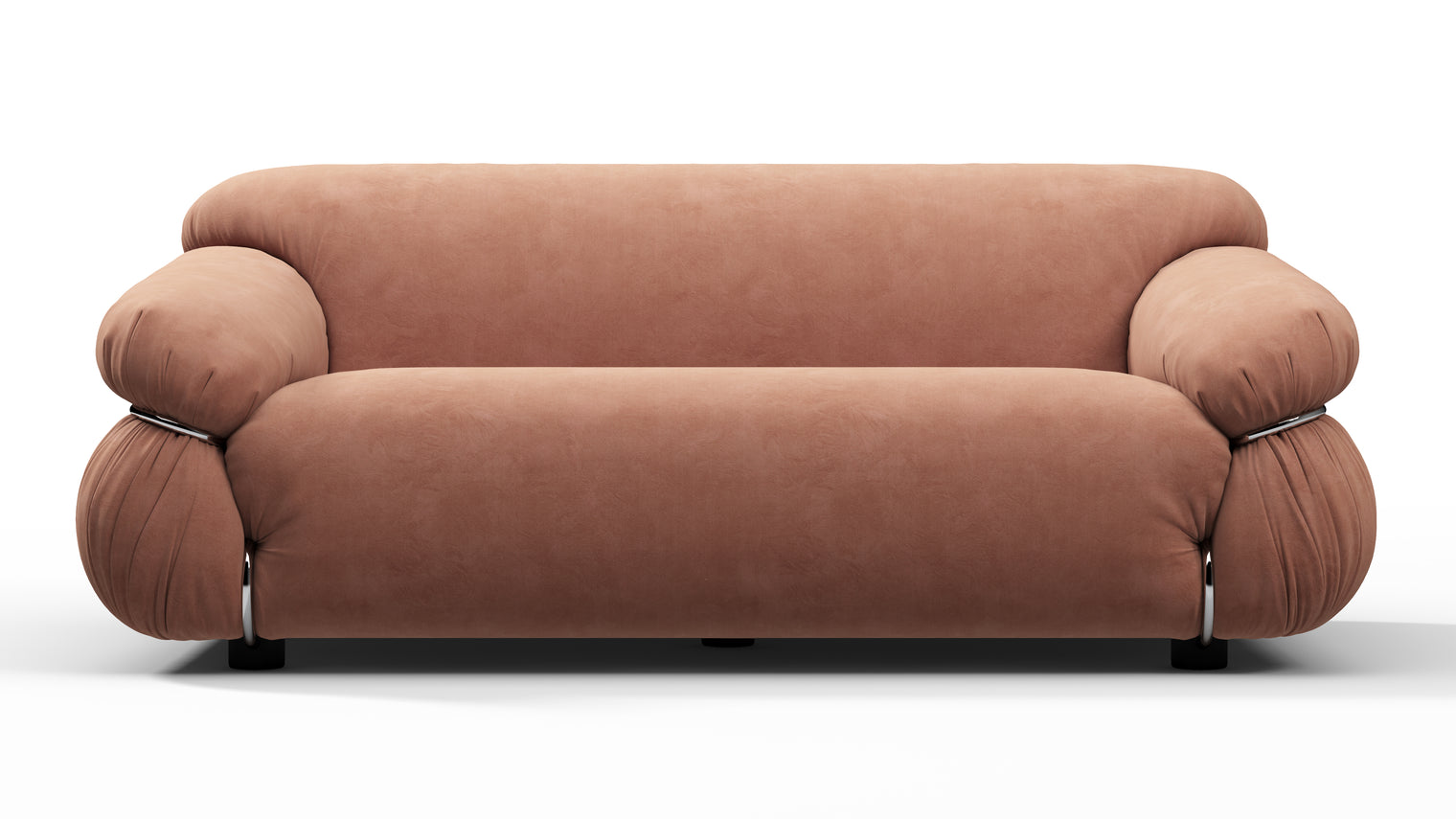 SCULPTURAL SOFA | Introducing the Sesann Sofa, an exquisite masterpiece that encapsulates a unique blend of mid-century modern aesthetics and timeless elegance. Its sculptural form and refined lines evoke a sense of sophisticated artistry, making it a captivating focal point in any living space.
