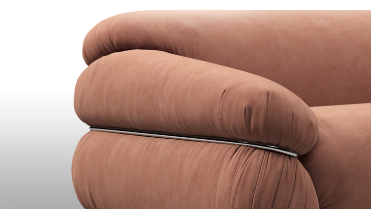 Mid-Century Masterpiece | The Sesann Sofa stands as a testament to a commitment to blending form and function seamlessly. Its clean lines, geometric shapes, and striking proportions create a sense of architectural beauty that transforms any living space into a work of art. Crafted with the utmost precision and attention to detail, this sofa exemplifies unparalleled skill and artistry.
