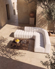 Channel Tufted Outdoor Corner Sofa, Left / Right