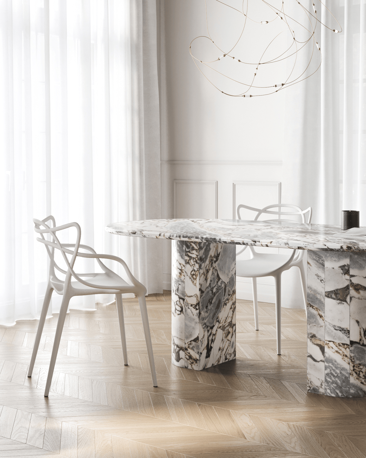 Masters Chair, White – Interior Icons