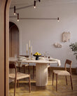 Dining Chairs Moller Model 77 Side Chair, Black and Papercord