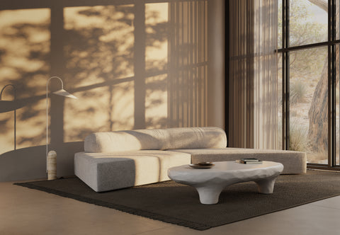 Kobe - Kobe Coffee Table, White Concrete