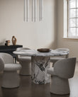 Saga Round Dining Table, 55in
