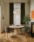 Saturn Round Dining Table, 47in