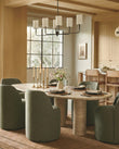 Venti Organic Travertine Dining Table
