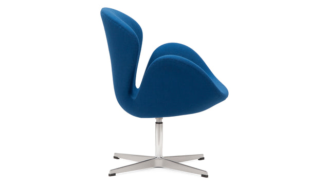Swann - Swann Chair, Indigo Blue Wool