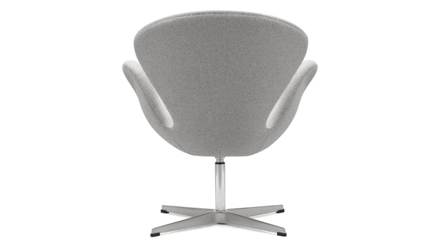 Swann - Swann Chair, Light Gray Wool