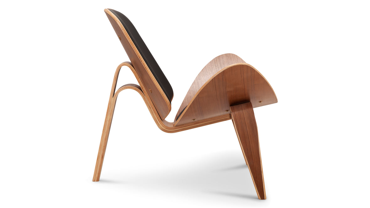 Shell - Shell Lounge Chair, Walnut