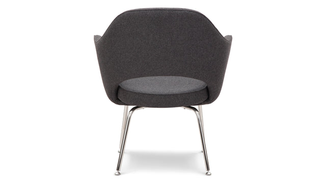 Executive Style - Executive Style Arm Chair, Graphite Wool