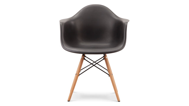 Flynn Armchair - Flynn Molded Dining Chair, Black