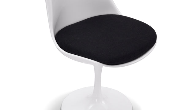 Tulip Style Chair - Tulip Style Side Chair, Midnight Black Wool