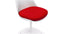 Tulip Style Chair - Tulip Style Side Chair, Deep Red Wool