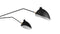 Mouille Ceiling - Mouille Ceiling Lamp 3 Arms, Black, W98 in