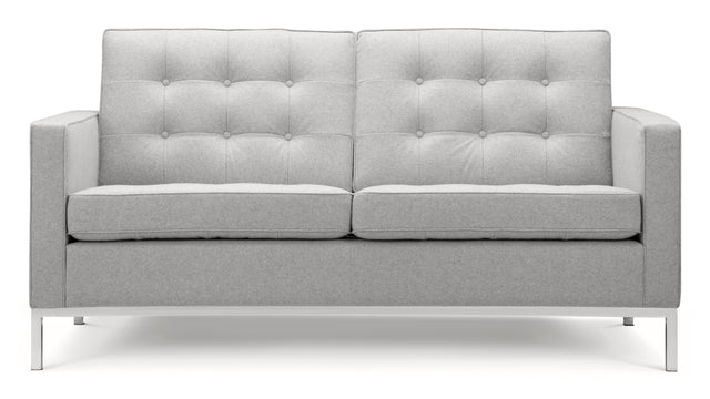 Florence Sofa - Florence Two Seater Sofa, Light Gray Wool