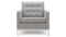 Florence - Florence Lounge Chair, Light Gray Wool