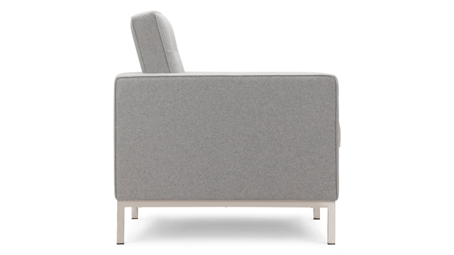 Florence - Florence Lounge Chair, Light Gray Wool