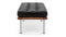 Manhattan - Manhattan Two Seater Bench, Black Premium Leather